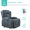 Best Choice Products Electric Power Lift Recliner Massage Chair Furniture w/ USB Port, Heat, Cupholders